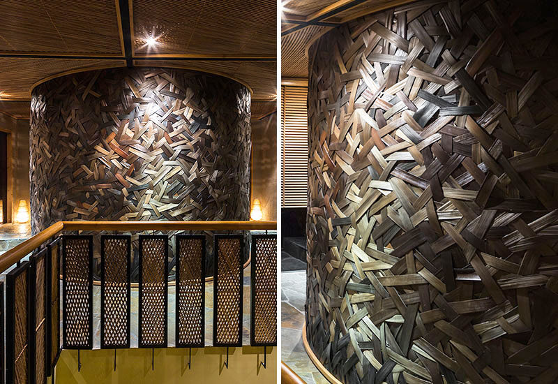 Woven bamboo textures